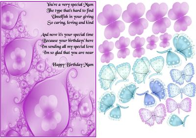 Birthday Butterflies - Mum