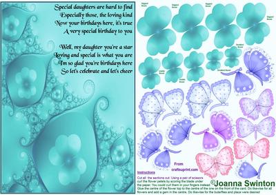 Birthday Butterflies - Daughter