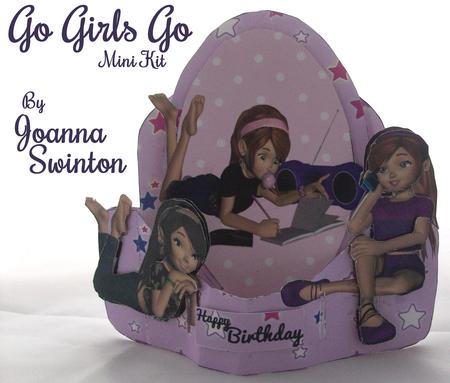 Go Girl Go Pull Push Card
