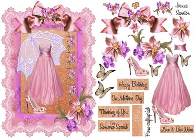 Lacy Frame Pink Dress
