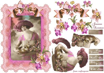 Lacy Frame Victorian Lady