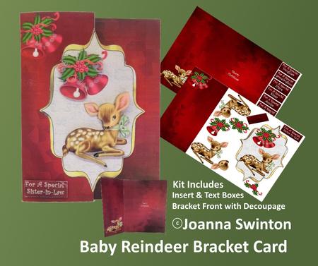 Bracket Front Baby Reindeer