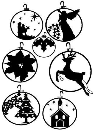 Christmas Baubles Cameo