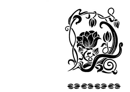 Swirling Flower Cameo
