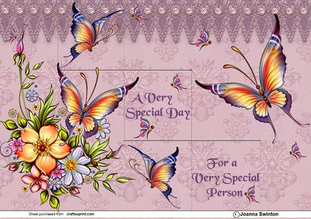 3 Step Butterfly Cameo Card
