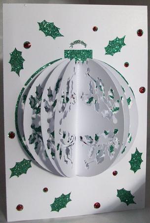 3D Holly Card Cameo