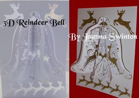 3D Reindeer Bell Cameo