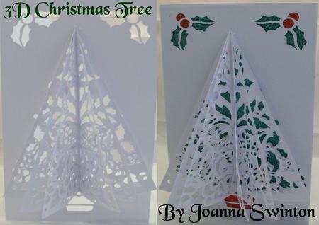 3D Lacy Christmas Tree Cameo