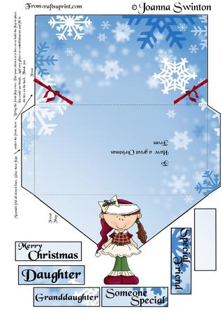 Miss Clause Cameo Money Envelope