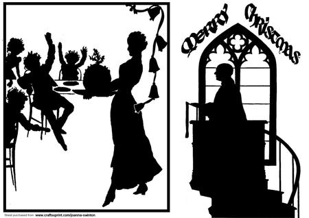 Christmas Silhouettes Robo