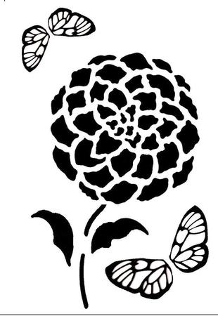 Large Flower And Butterflies Robo