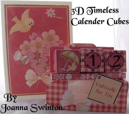 3D Female Desk Calender Cameo