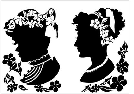 2 Ladies Heads Cards