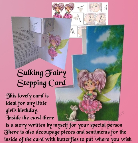 Stepping Card Sulking Fairy