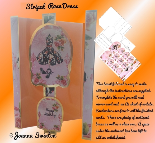 Striped Rose Dress