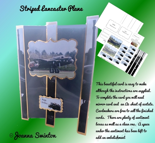 Striped Lancaster Plane