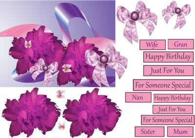 Pink & Purple Flower Design