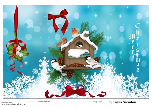 Double Diamond Christmas Birds
