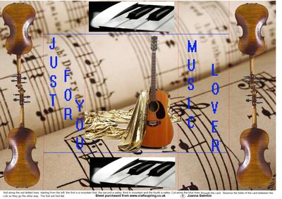 Music Tri Shutter Card