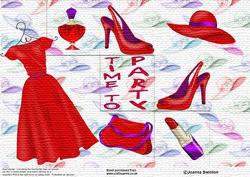 Red Outfit with Texture