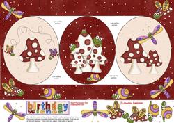 Bugs Circle 3-fold Card