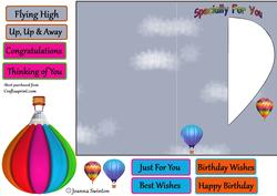 K Card Birthday Balloon Sheet 2