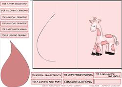 K Card New Baby Girl Sheet 2