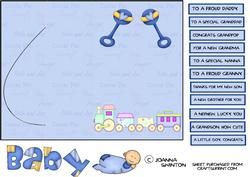 K Card New Baby Boy Sheet 1