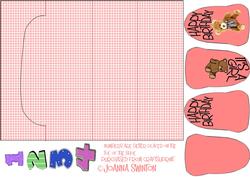 K Card Baby Girl Birthday Card Sheet 2