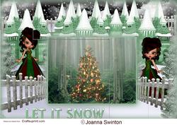3 Step Christmas Snow Fall