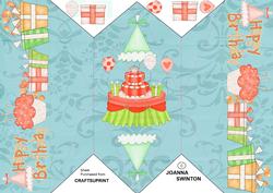 Diamond Fold Birthday Card