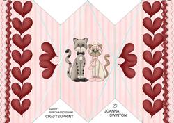 Diamond Fold Cuddly Cats