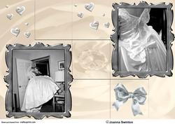 3 Step B&w Wedding Card