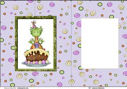 Baby Dragon Birthday Card