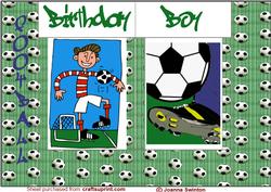 Box Fold Footballers Birthday