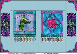Box Fold Stained Glass Birthday