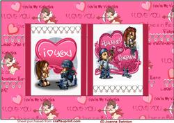 Box Fold Valentine Couple