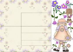Soft Lilac Side Stepper Card