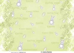 Easter Bunny Backing Paper