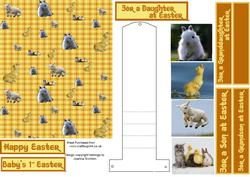 Baby Animal Easter Waterfall Card