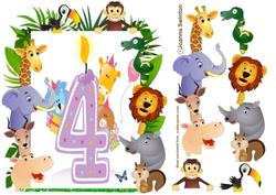 4th Birthday Animals