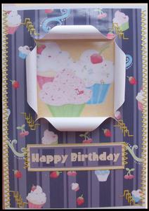 Open Front Cupcake Card