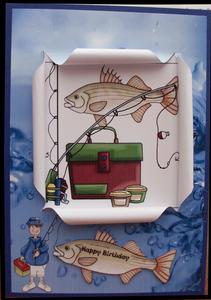 Open Front Fishing Card