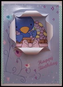 Open Front Bird Card