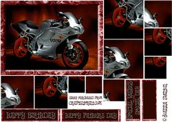 Super Red Motorbike