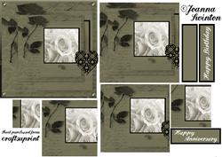 Black and White Roses