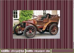 Vintage Car Swing Card