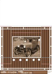 Vintage Car Stagger Card