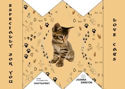 Large Diamond Kitten Card