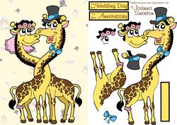 Giraffes Wedding